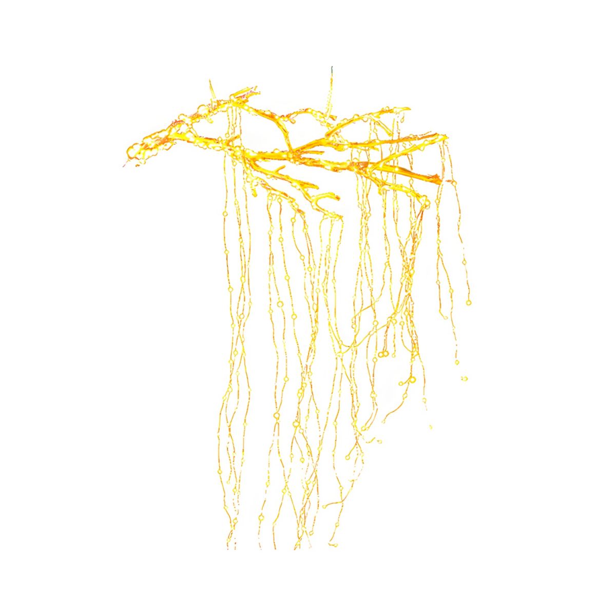 65.6ft Art Decor Starry Festive String Light Copper Wire Garden LED Fairy Lighting in Bronze