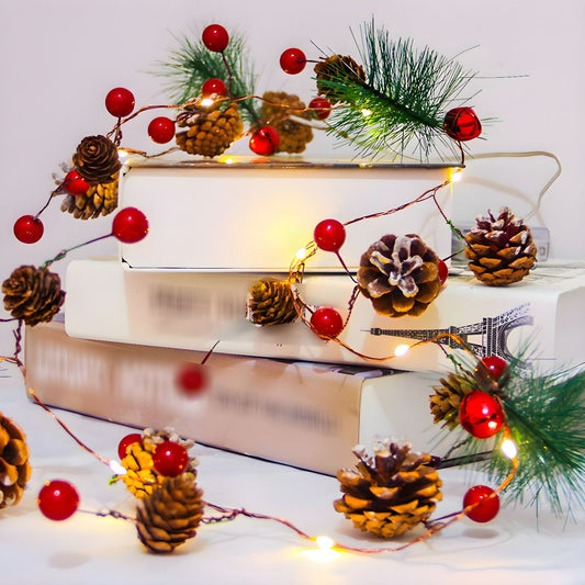 Modern Artistic Christmas Lights Plastic LED String Lights for Interior Spaces