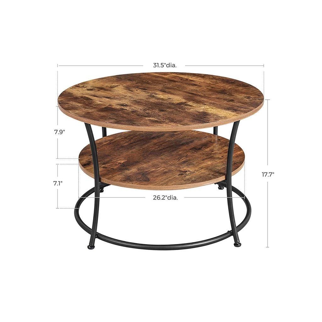 Cocktail Table with Storage Shelf