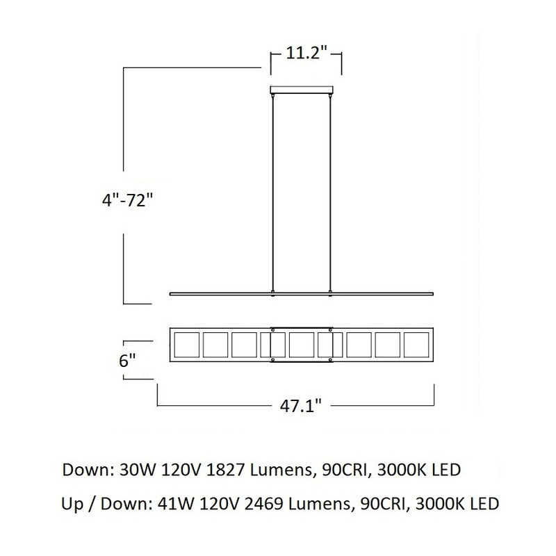 Quadra Linear Pendant Light