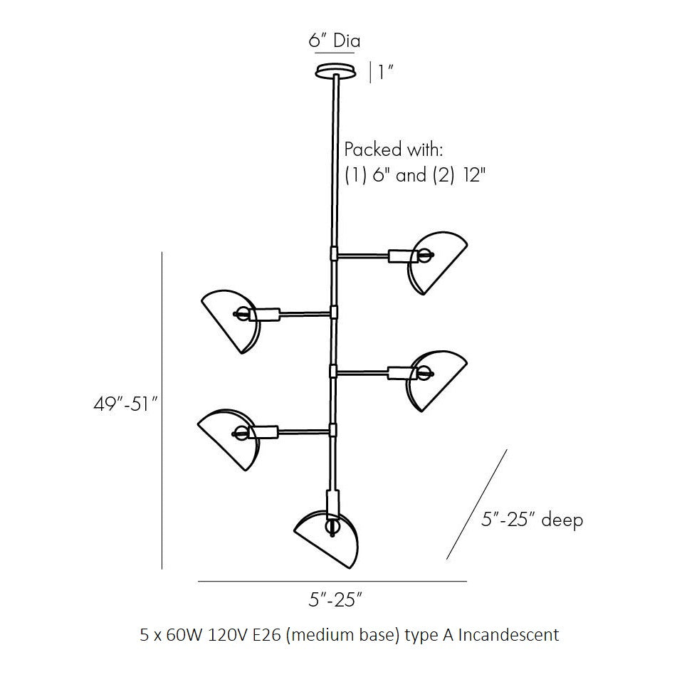Bend Chandelier