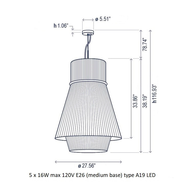 Folie Pendant Light