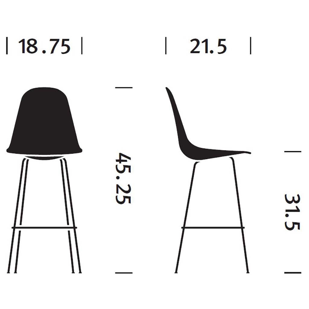 Eames Molded Fiberglass Stool