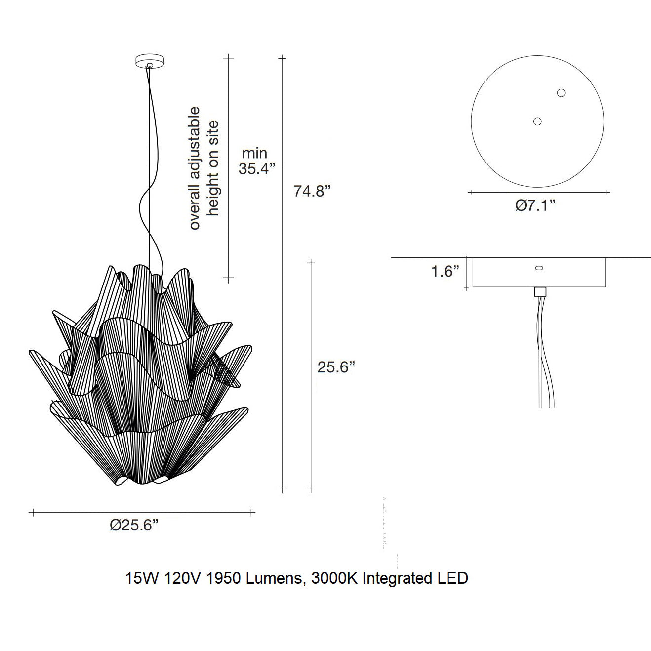Moire Pendant Light