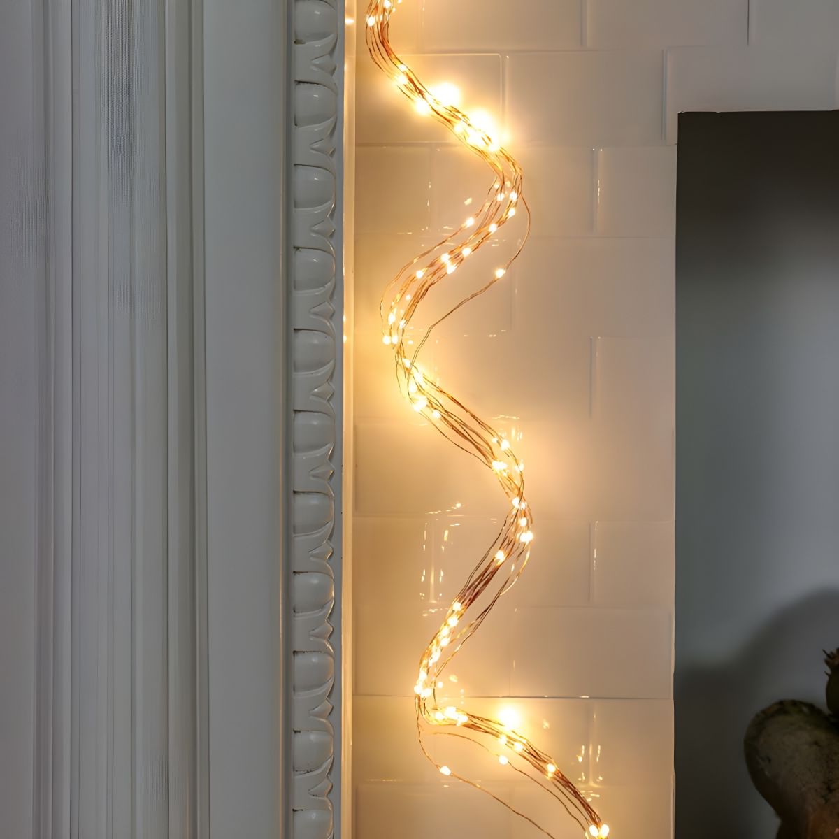 65.6ft Art Decor Starry Festive String Light Copper Wire Garden LED Fairy Lighting in Bronze