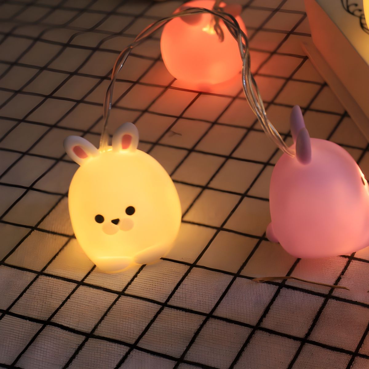 Animal LED String Lamp Cartoon Plastic Indoor Birthday Party Festive Light