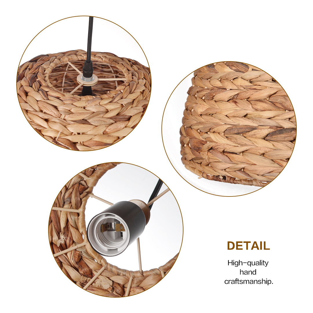Natural Bowl Farmhouse Coastal Pendant Light