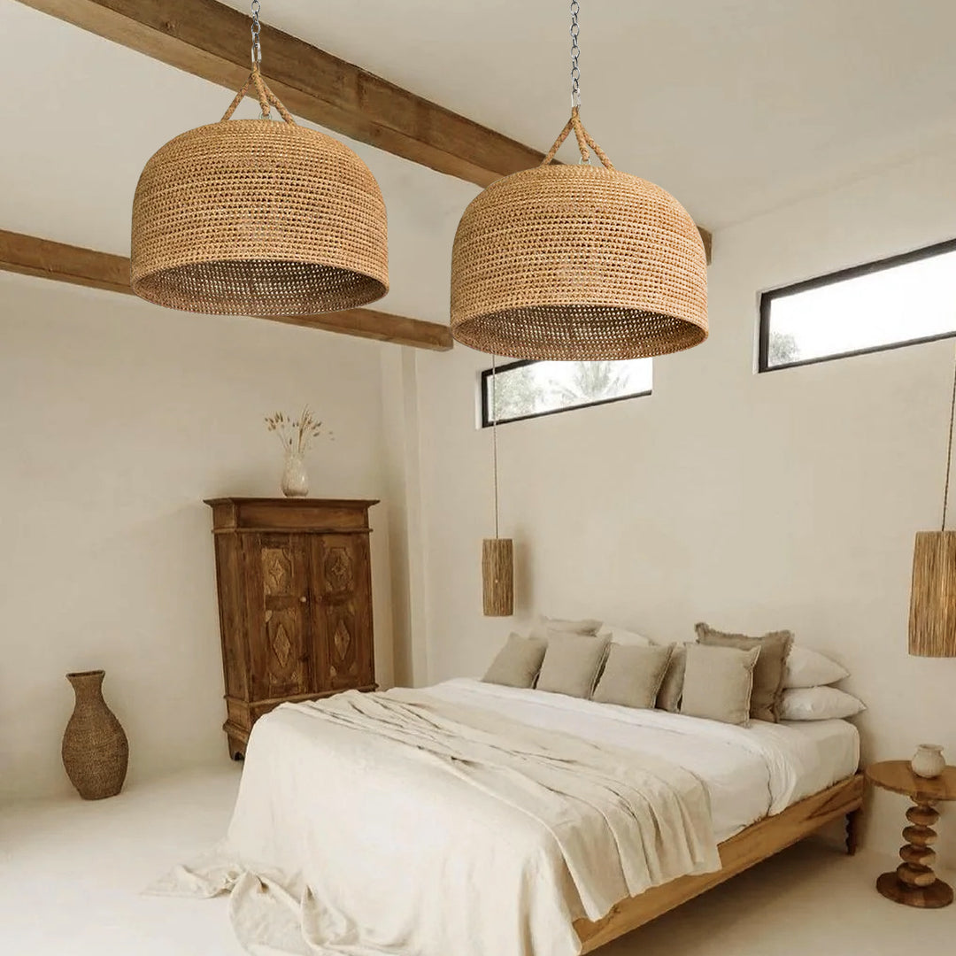 Japanese Wabi-sabi Restaurant Rope Pendant Light