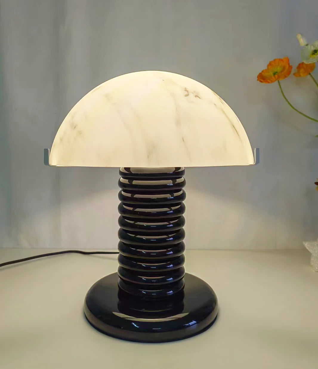 Alabaster Ben Swildens Modern Table Lamp