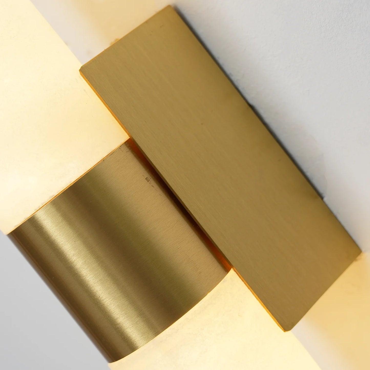 Alabaster Cylindrical Line Wall Light