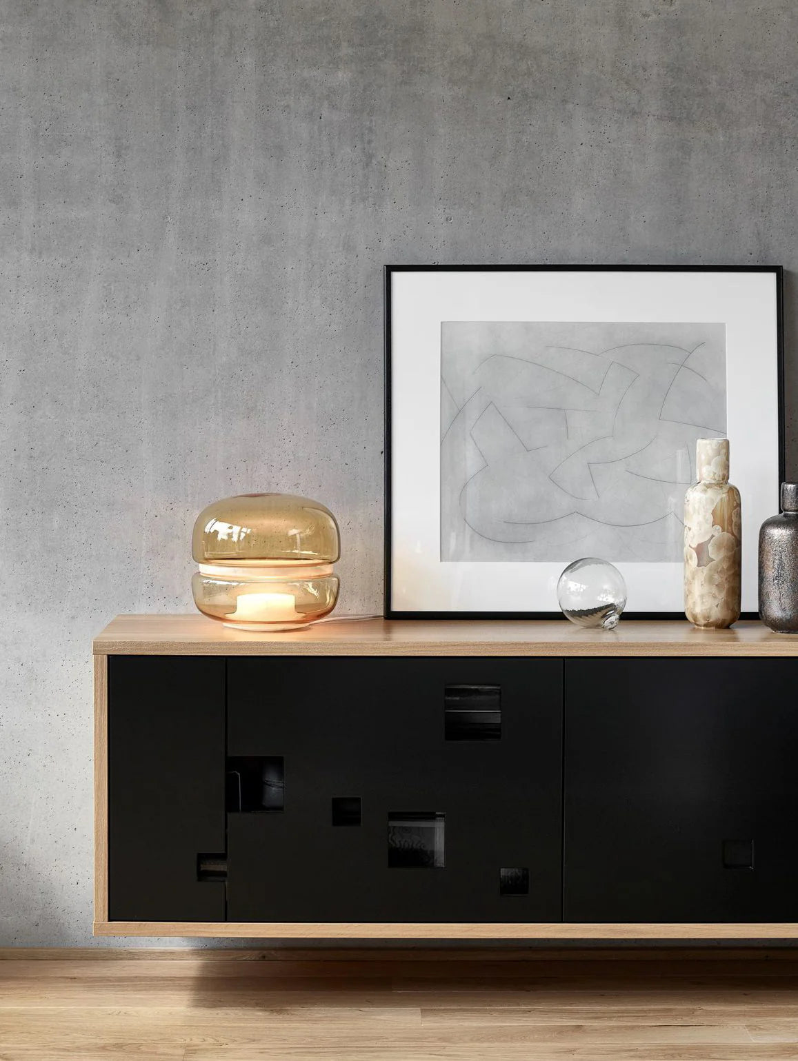 Alabaster Glass Table Lamp