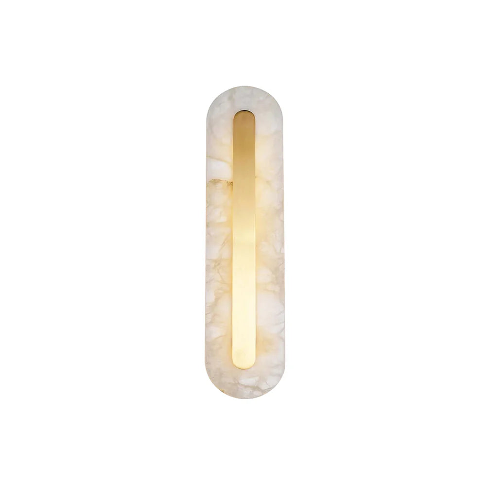 Alabaster Oval Wall Light