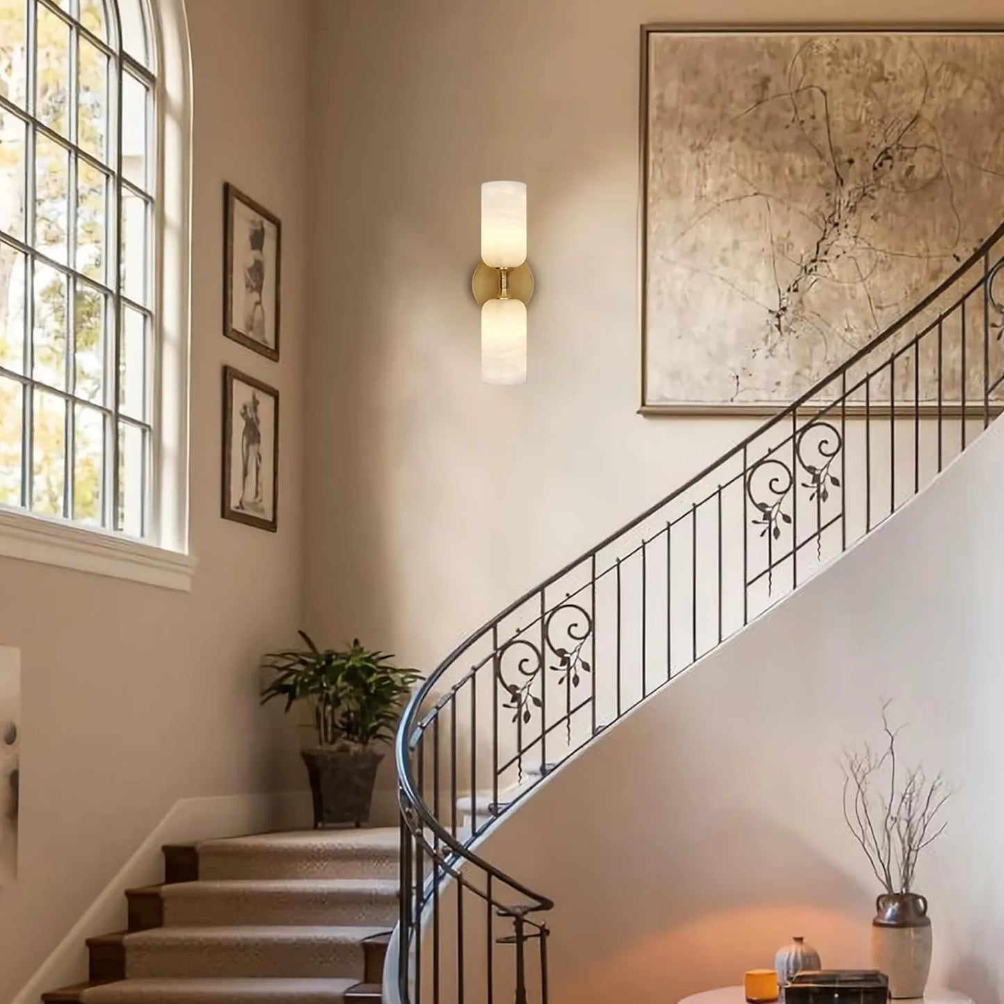 Alabaster Monty Linear Wall Sconce