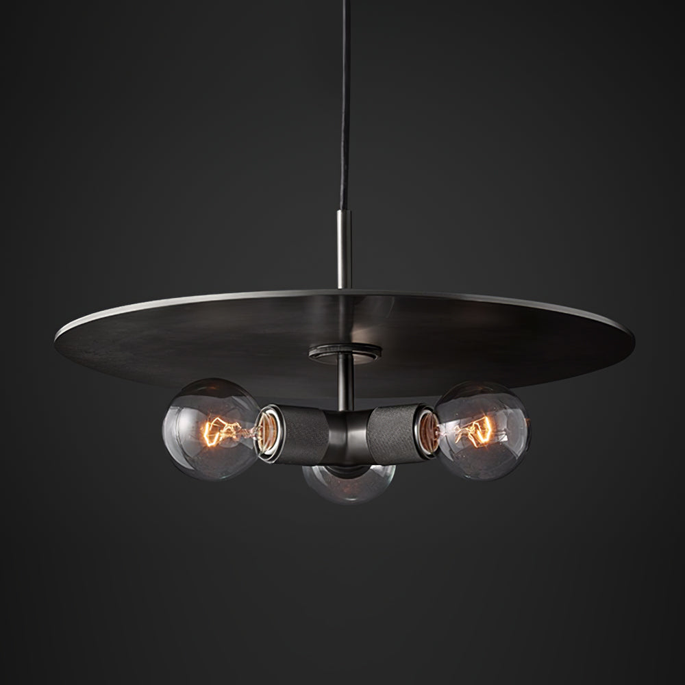 Armed Brass Pendant Lamp