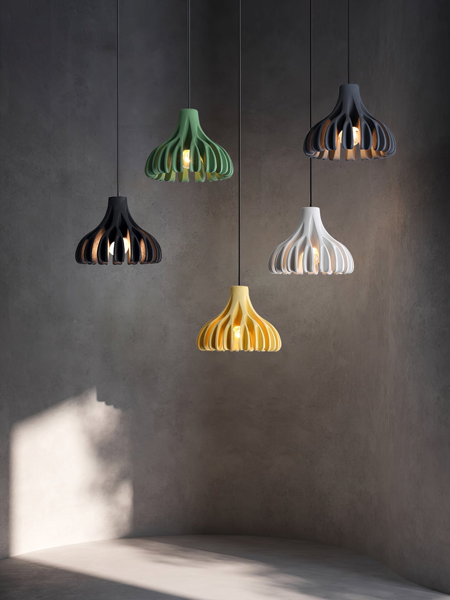 Coral Resin Pendant Lamp