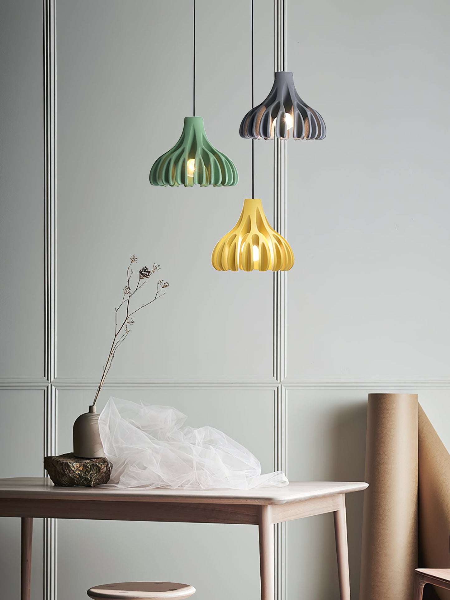 Coral Resin Pendant Lamp