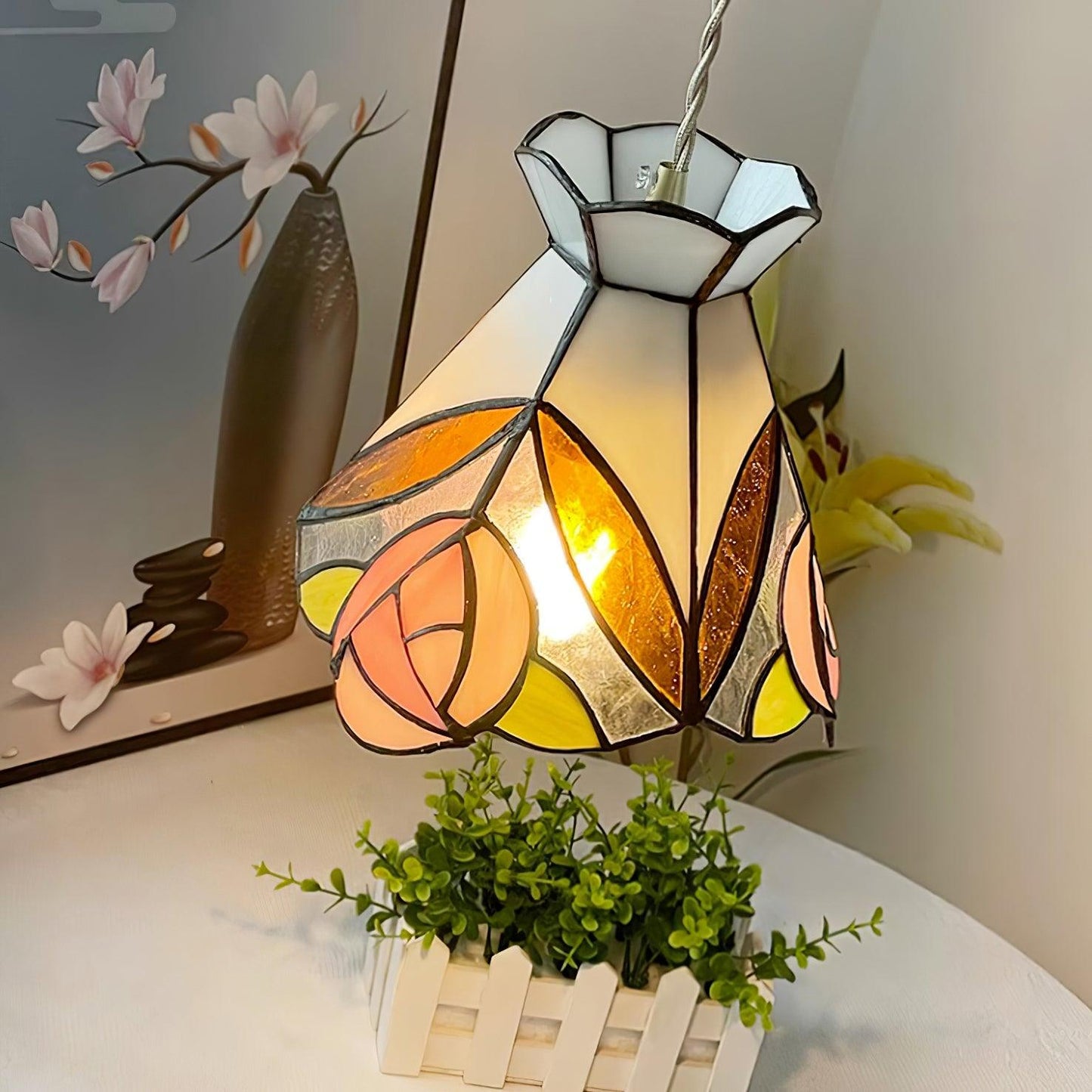 Rosebud Tiffany Pendant Lamp