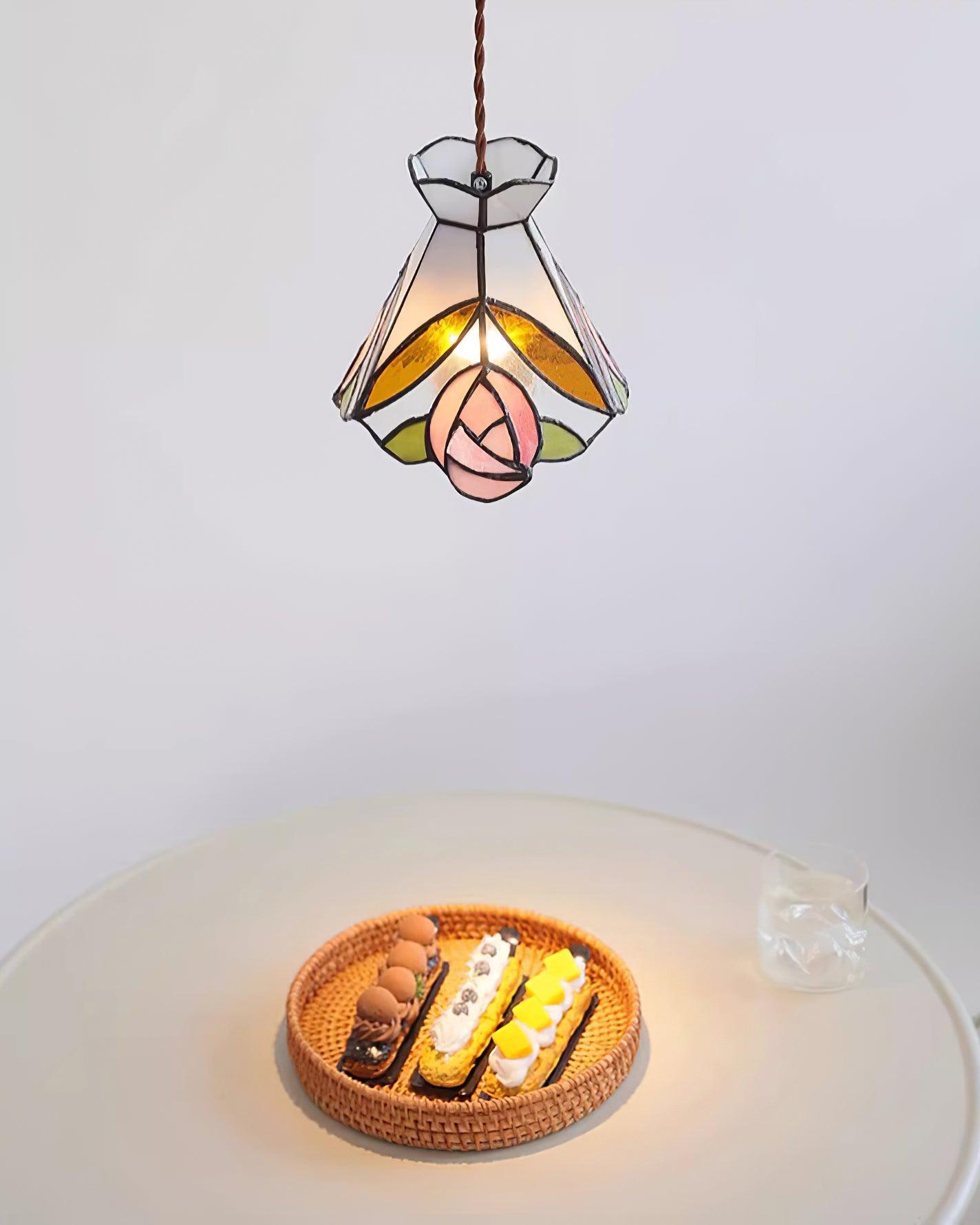 Rosebud Tiffany Pendant Lamp