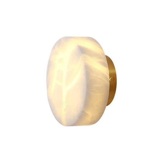 Domino A Cylindrical Alabaster Wall Light