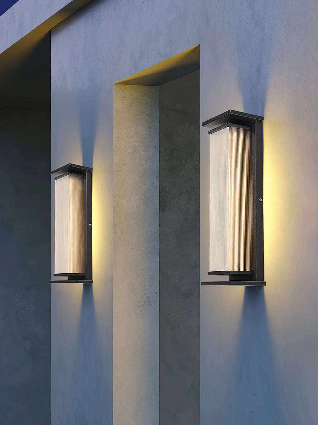 Rectangular Box Acrylic Outdoor Wall Lamp