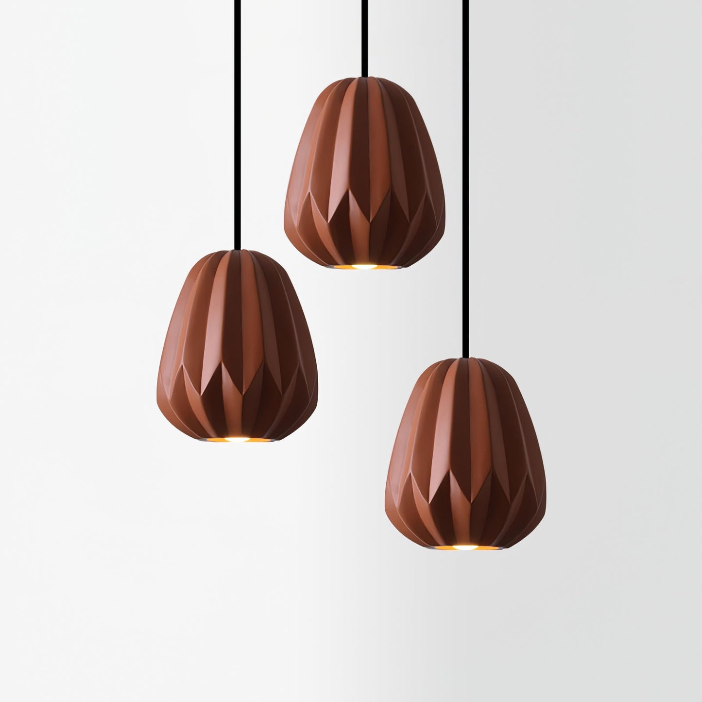 Papaya Resin Pendant Lamp