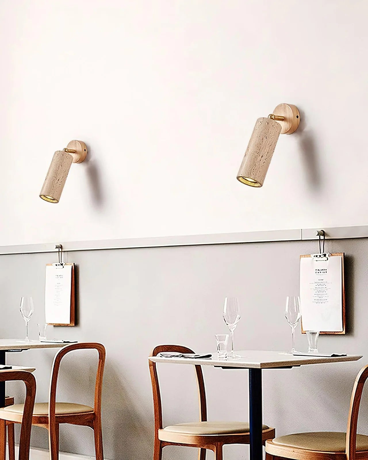 Travertine Mireille Wall Lamp