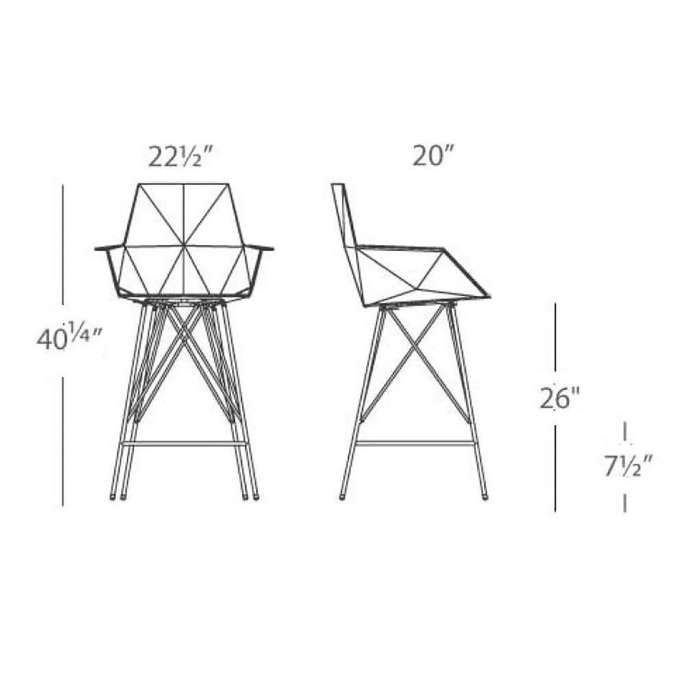 Faz Arm Stool (Set of 4)