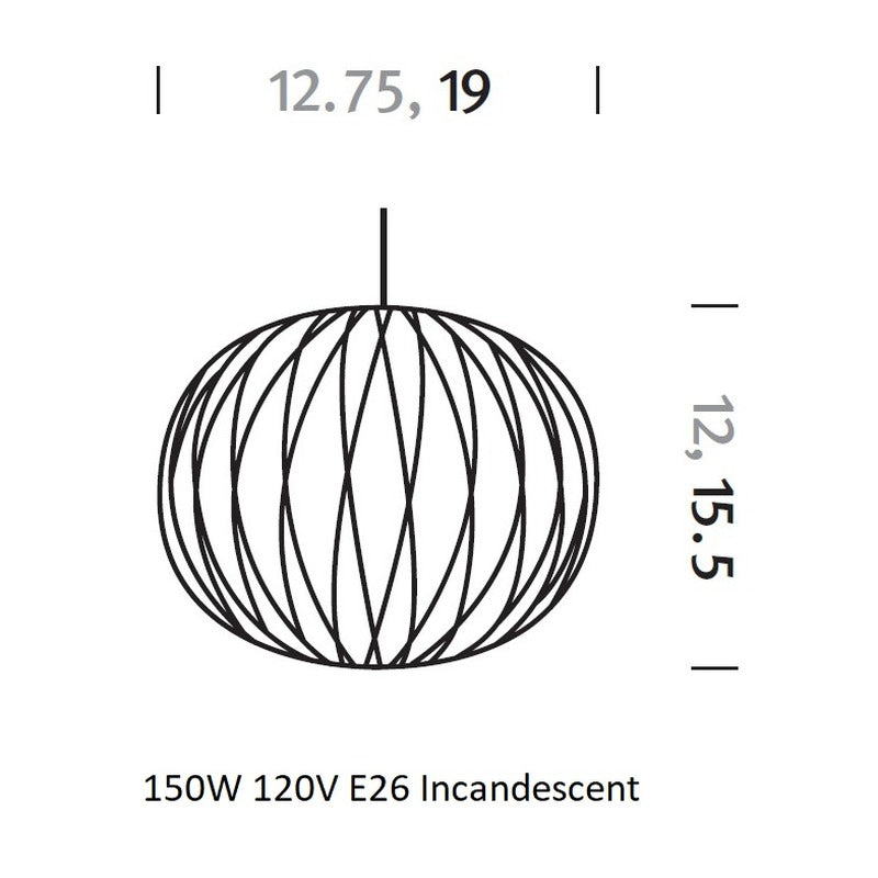 Neslon Ball Crisscross Lamp