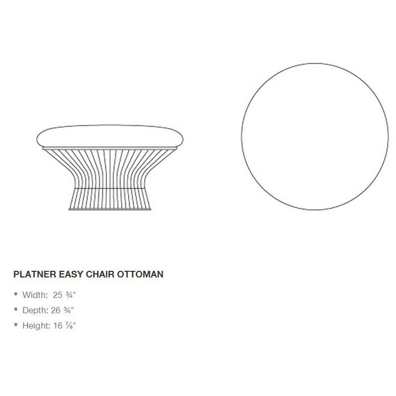 Platner Ottoman