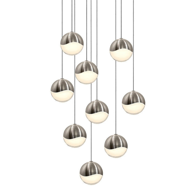 Grapes Nine Light Multi Pendant Light