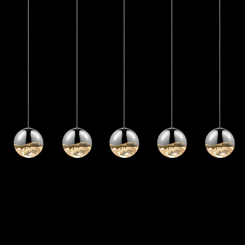 Grapes Five Lights Linear Pendant Light