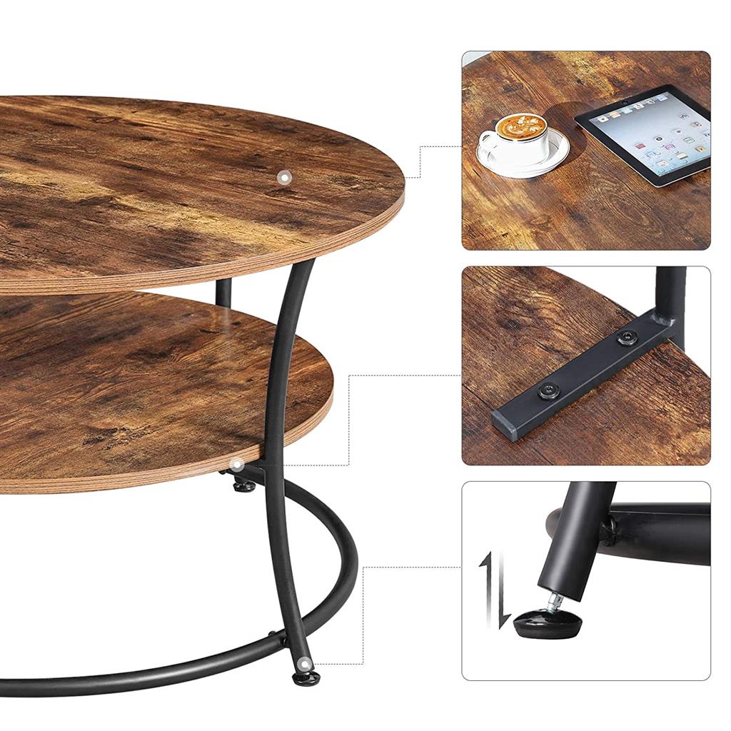 Cocktail Table with Storage Shelf