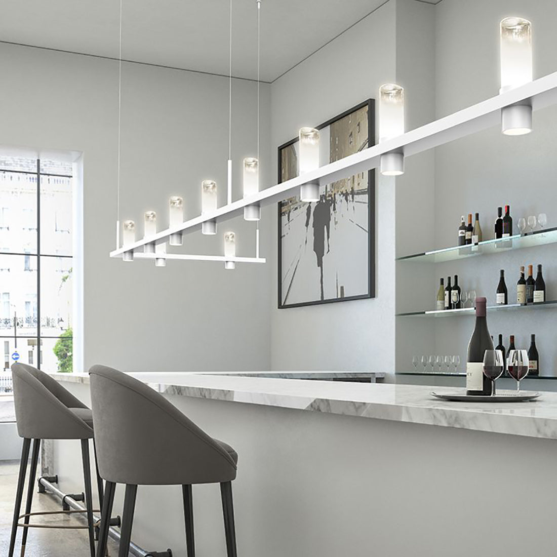 Intervals Zig-Zag LED Pendant Light