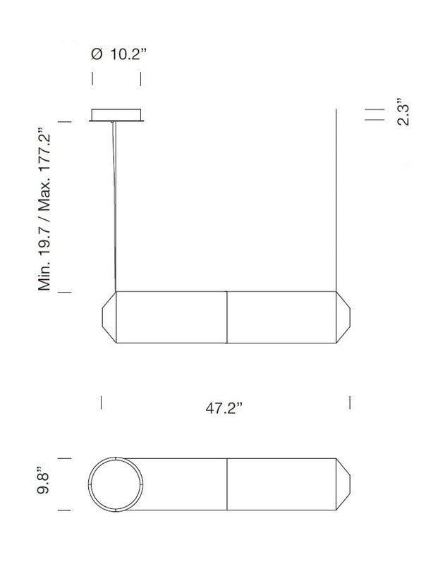 Tekio Horizontal Pendant Light