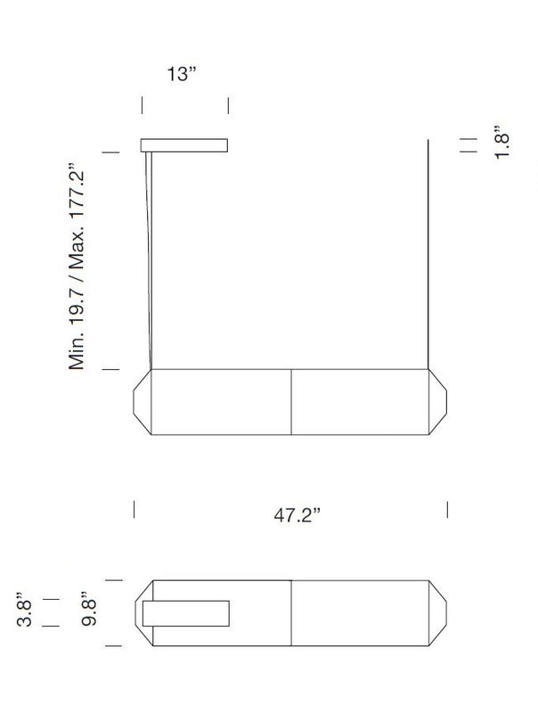 Tekio Horizontal Pendant Light