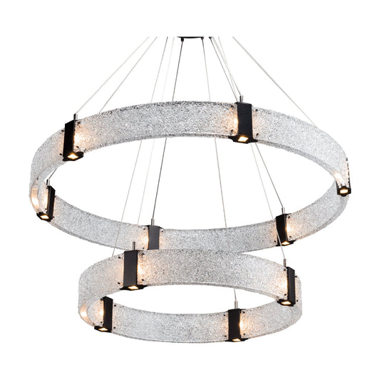 Parallel Ring Two Tier Chandelier