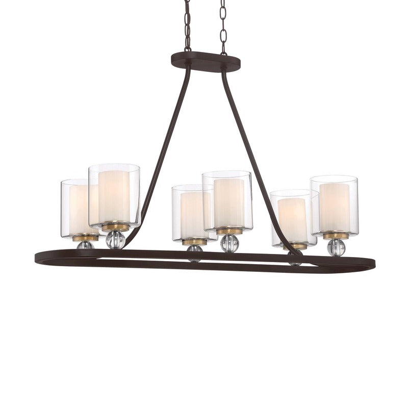 Studio 5 Oval Linear Pendant Light