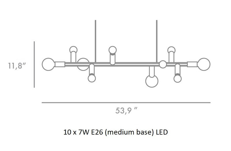 Party Linear Pendant Light