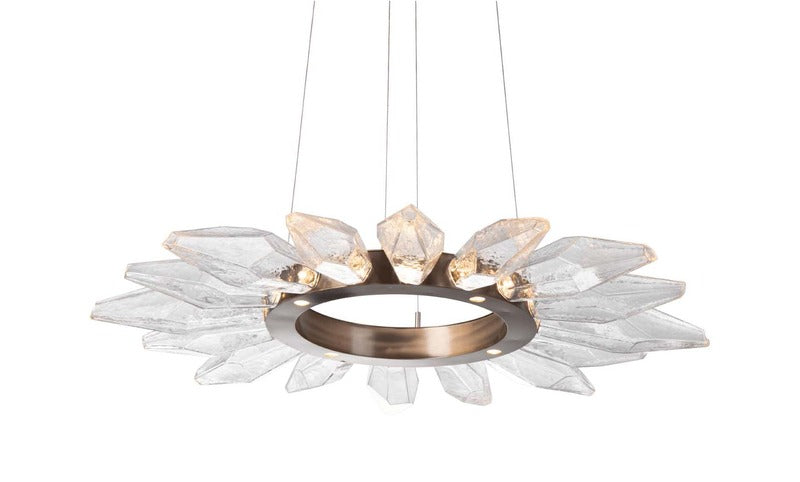 Rock Crystal Radial Ring Chandelier