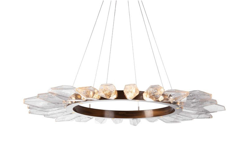 Rock Crystal Radial Ring Chandelier