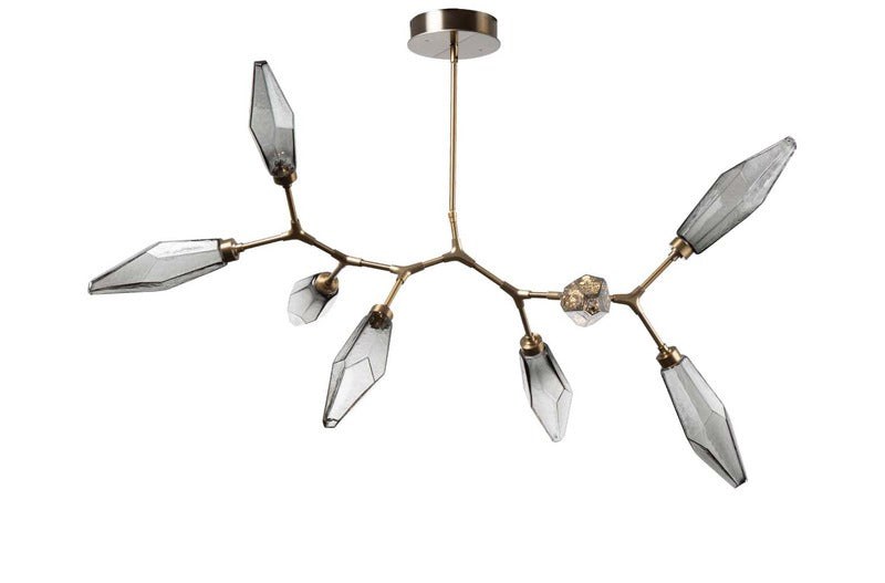Rock Crystal Modern Branch Chandelier