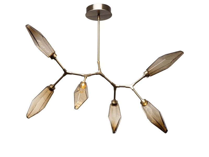 Rock Crystal Modern Branch Chandelier