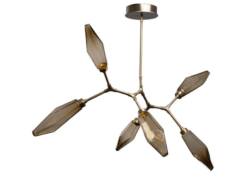 Rock Crystal Modern Branch Chandelier
