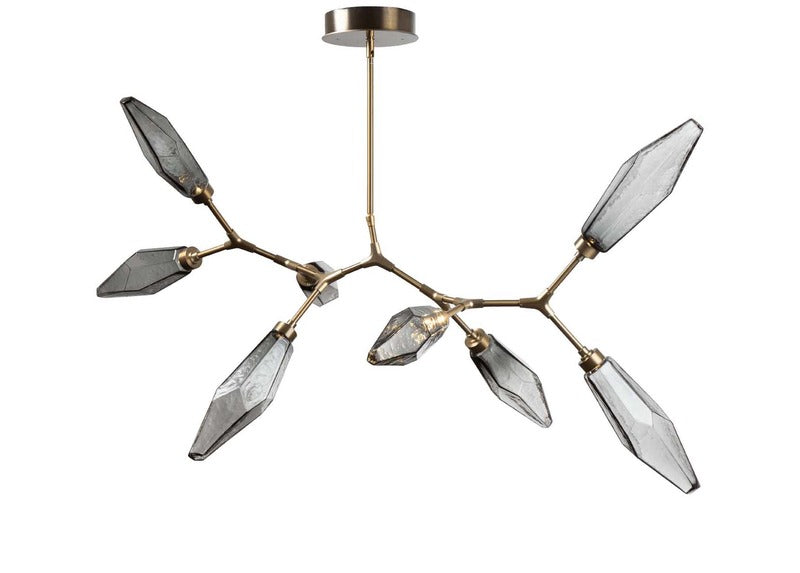 Rock Crystal Modern Branch Chandelier