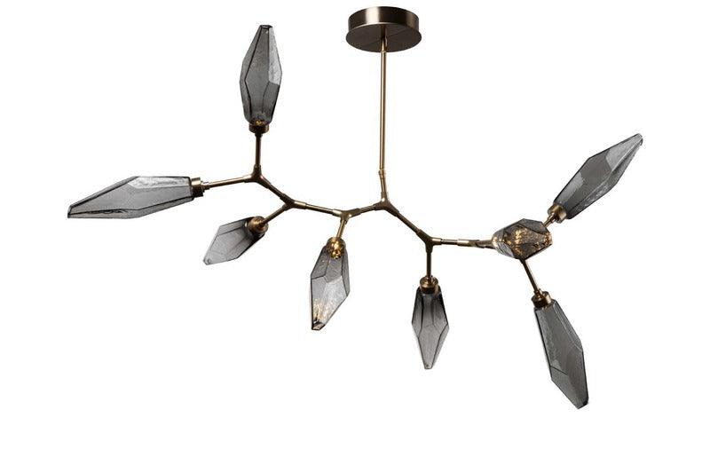 Rock Crystal Modern Branch Chandelier