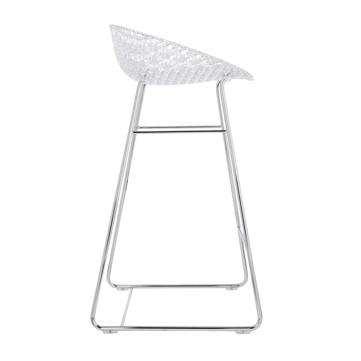 Crystal/Chrome Smatrik Stool OPEN BOX