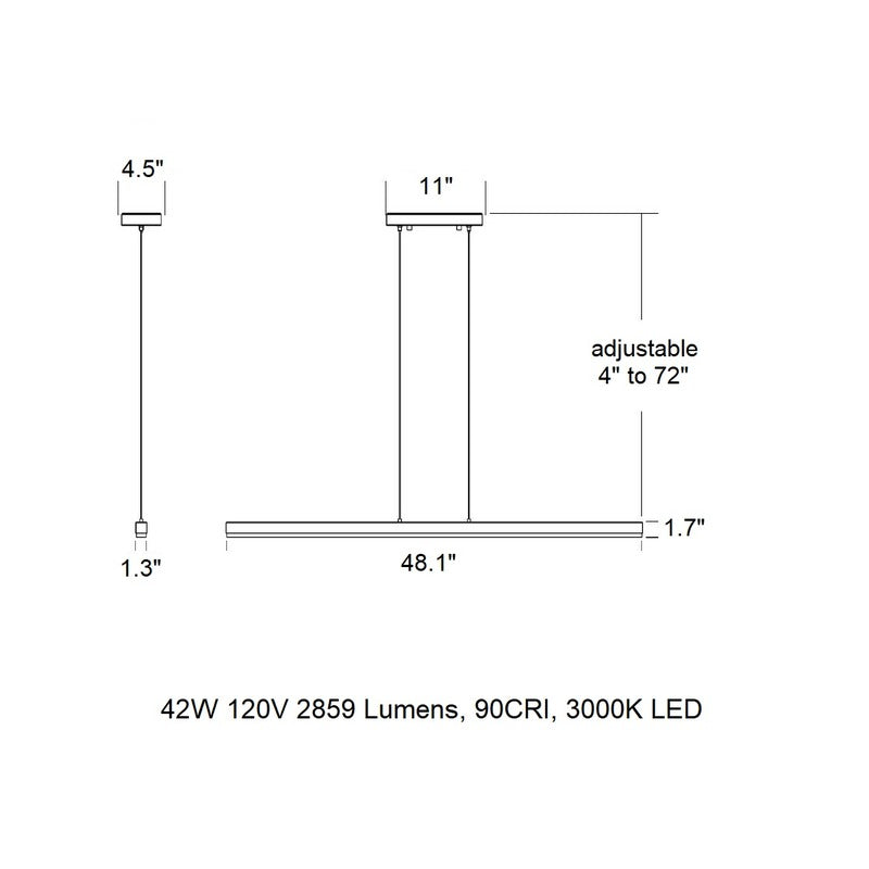 Float Linear Pendant Light