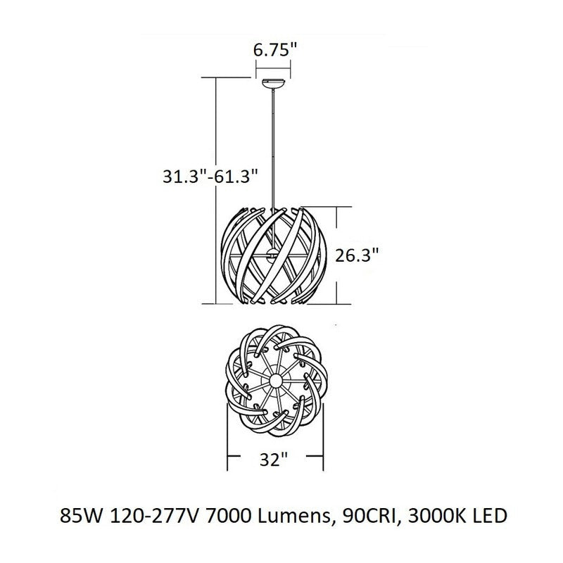Swirl Pendant Light
