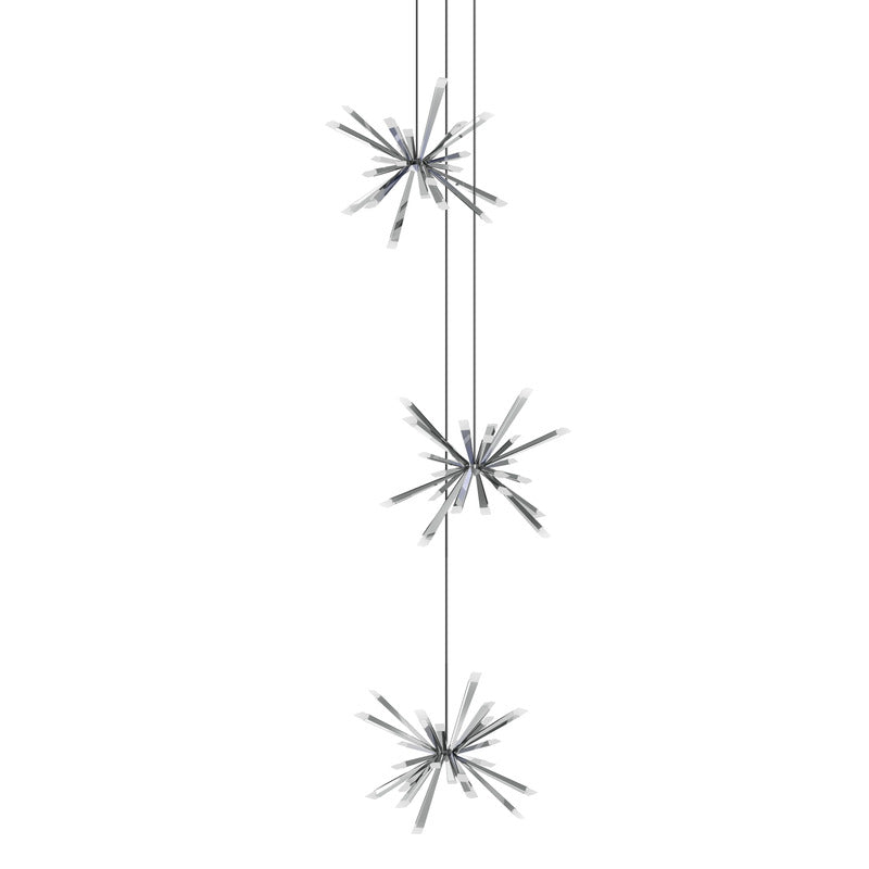 Starburst Triple Chandelier