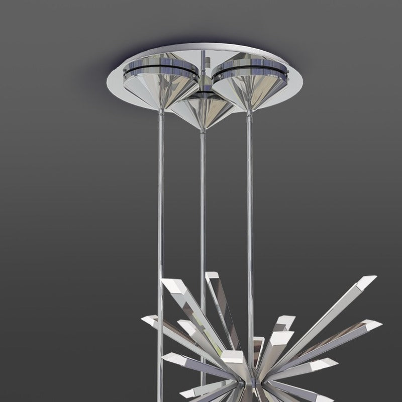 Starburst Triple Chandelier